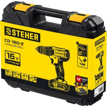 Аккумуляторная дрель-шуруповерт Steher (Штеер) 16 В (СD-160-2)