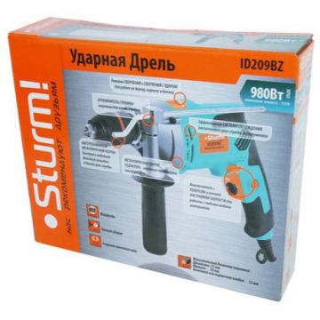 Сетевая ударная дрель Sturm (Штурм) 980 Вт (ID209BZ)