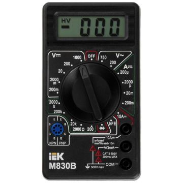 Мультиметр цифровой ИЭК Universal M830B IEK TMD-2B-830