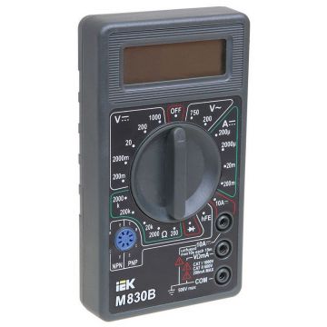 Мультиметр цифровой ИЭК Universal M830B IEK TMD-2B-830