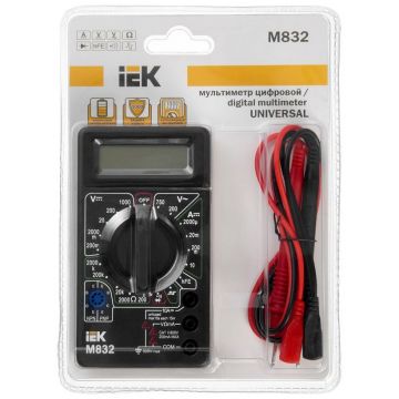 Мультиметр цифровой ИЭК Universal M832 IEK TMD-2S-832