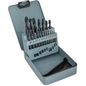 Набор сверл ИПК (IPK) по металлу НС19И от 1 до 10 шаг 0,5, 19 шт. Р6М5
