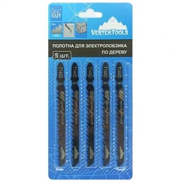 Полотно для электролобзика VertexTools (Вертекстулс) 5 шт T144D