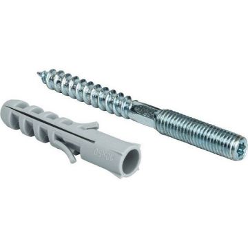 Шпилька Stout (Стаут) сантехническая М8х80 мм с дюбелем М10х50 (SAC-0020-400880)