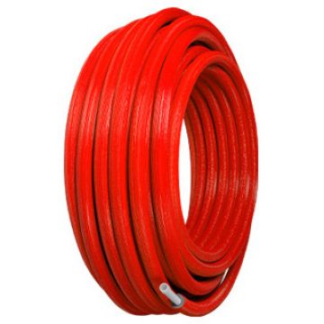 Труба Uni-Fitt (Ун-Фтт) предизолированная PE-RT/Al/PE-RT 20 х 2.0 / 6 мм красная мм, бухта 50 м, 1 м.п. 553R2005