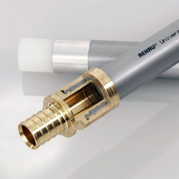 Муфта Rehau (Рехау) Rautitan, 63, 50, бронза (RX+) , переходная, 14563061001