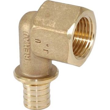 Угольник-переходник Rehau (Рехау) Rautitan, В, 16, 1/2″, бронза (RX+) , 14563531001