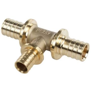 Тройник Rehau (Рехау) с уменьшенным боковым проходом для труб из сшитого полиэтилена аксиальный 25-20-25 мм MX (11080631001)