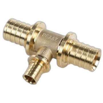 Тройник Rehau (Рехау) с уменьшенным боковым проходом для труб из сшитого полиэтилена аксиальный 32-20-32 мм MX (11080651001)