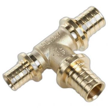 Тройник Rehau (Рехау) с уменьшенным торцевым проходом для труб из сшитого полиэтилена аксиальный 20-20-16 мм MX (11080711001)