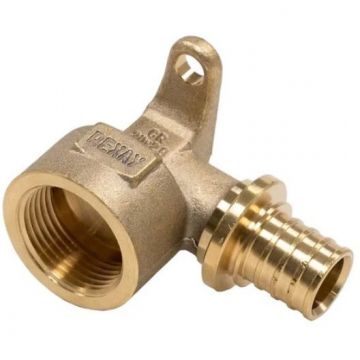 Угольник настенный Rehau (Рехау) с внутр. резьбой 20-Rp 3/4″ MX для труб из сшитого полиэтилена аксиальный (11097071001)