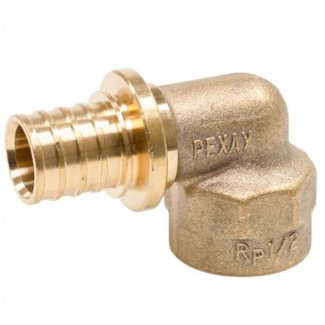 Угольник-переходник Rehau (Рехау) с внутренней резьбой 16-Rp 3/4 MX для труб из сшитого полиэтилена аксиальный (11093541001)