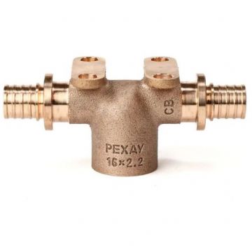Тройник настенный Rehau (Рехау) с внутренней резьбой 16-Rp 1/2″-16 мм RX+ (14562913001)