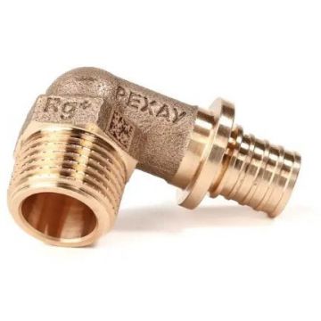 Угольник-переходник Rehau (Рехау) с наружной резьбой 16-R 1/2″ RX+ (14563473001)