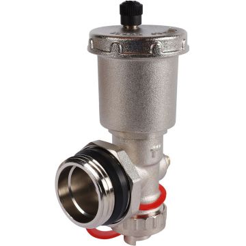 Регулируемый концевой фитинг Rommer (Роммер) с дренажным вентилем, автоматический воздухоотводчик 1 (RMS-1001-010001)