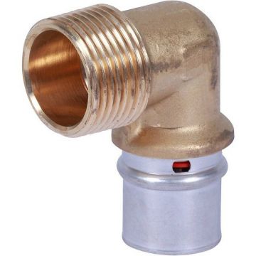 Угольник-переходник Stout (Стаут) с наружной резьбой для металлопластиковых труб прессовой 1х26 мм (SFP-0011-000126)