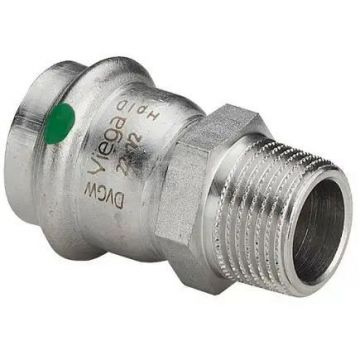 Переходник Viega (Виега) Sanpress Inox нержавеющая сталь 1″х28 мм НР, модель 2311, 436520