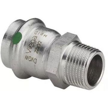 Переходник Viega (Виега) Sanpress Inox нержавеющая сталь 3/4″х18 мм НР, модель 2311, 436476