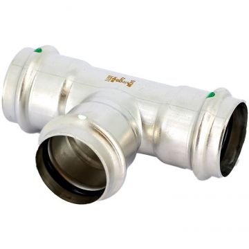 Редукционный тройник Viega (Виега) Sanpress Inox с SC-Contur 2318 54x35x54 мм из нержавеющей стали, 436063