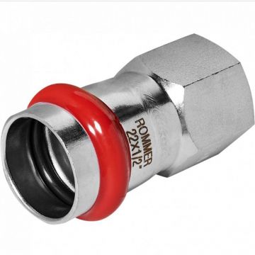 Переходник Rommer (Роммер) из нержавеющей стали прессовой ВПр-ВР 22х1/2 (RSS-0022-002212)