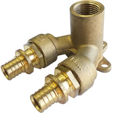 Проточный настенный угольник Stout (Стаут) для труб из сшитого полиэтилена 20x1/2 (340034H200420B) (SFA-0039-002012)