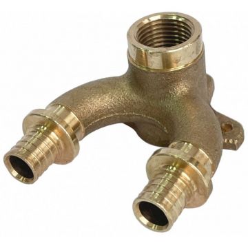 Проточный настенный угольник Stout (Стаут) бронзовый для труб из сшитого полиэтилена 20x1/2 (340034G042028B) (SFA-0040-002012)