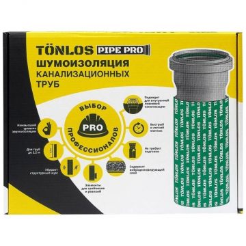Шумоизоляция для труб канализационных Tonlos (Тонлос) Pipe Pro