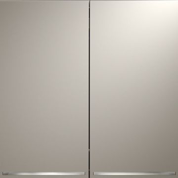 Проходной переключатель встраиваемый Voltum (Вольтум) S70 двухклавишный с подсветкой 10А, (кашемир) VLS020403