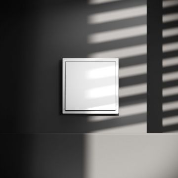 Проходной переключатель встраиваемый Voltum (Вольтум) S70 одноклавишный 10А, (белый глянцевый) VLS010301