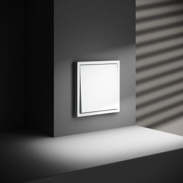 Проходной переключатель встраиваемый Voltum (Вольтум) S70 одноклавишный 10А, (белый матовый) VLS010302