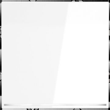 Проходной переключатель встраиваемый Voltum (Вольтум) S70 одноклавишный с подсветкой 10А, (белый глянцевый) VLS010401