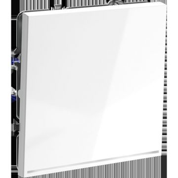 Проходной переключатель встраиваемый Voltum (Вольтум) S70 одноклавишный с подсветкой 10А, (белый глянцевый) VLS010401