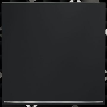 Проходной переключатель встраиваемый Voltum (Вольтум) S70 одноклавишный с подсветкой 10А, (графит) VLS010407