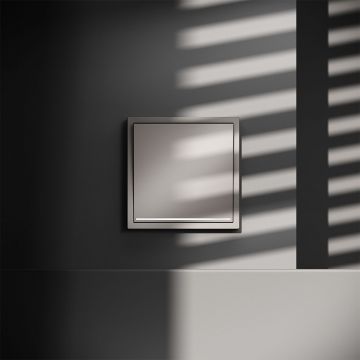 Проходной переключатель встраиваемый Voltum (Вольтум) S70 одноклавишный с подсветкой 10А, (кашемир) VLS010403