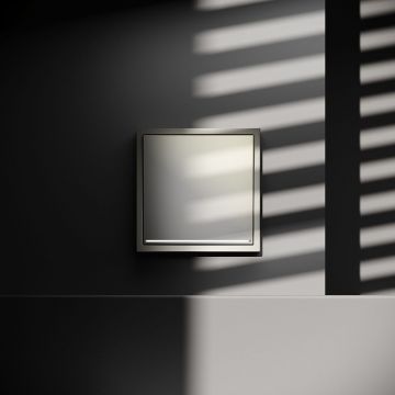 Проходной переключатель встраиваемый Voltum (Вольтум) S70 одноклавишный с подсветкой 10А, (шелк) VLS010404