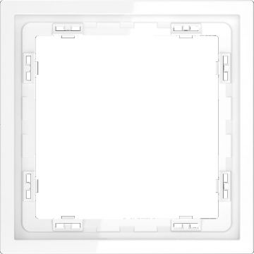 Рамка пластиковая Voltum (Вольтум) S70 на 1 пост, (белый глянцевый) VLS100101