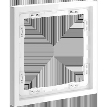 Рамка пластиковая Voltum (Вольтум) S70 на 1 пост, (белый глянцевый) VLS100101