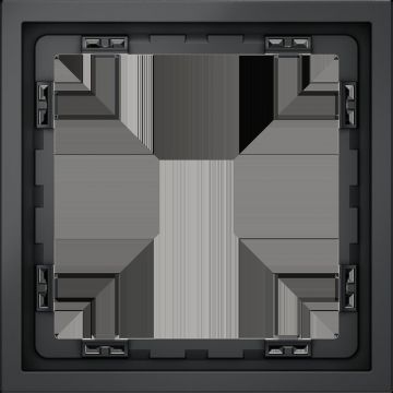 Рамка пластиковая Voltum (Вольтум) S70 на 1 пост, (графит) VLS100107