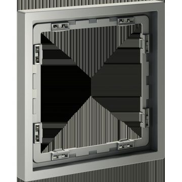 Рамка пластиковая Voltum (Вольтум) S70 на 1 пост, (сталь) VLS100105