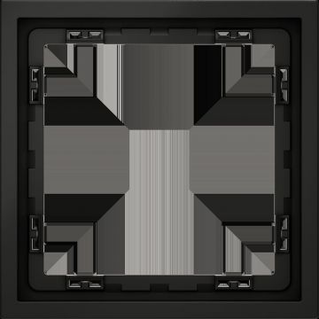 Рамка пластиковая Voltum (Вольтум) S70 на 1 пост, (черный матовый) VLS100108