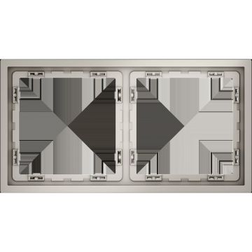 Рамка пластиковая Voltum (Вольтум) S70 на 2 поста, (кашемир) VLS100203