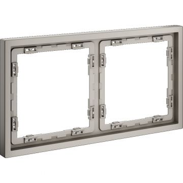 Рамка пластиковая Voltum (Вольтум) S70 на 2 поста, (кашемир) VLS100203