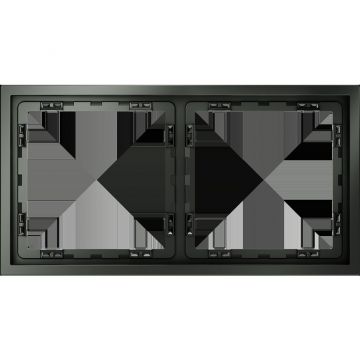 Рамка пластиковая Voltum (Вольтум) S70 на 2 поста, (титан) VLS100206