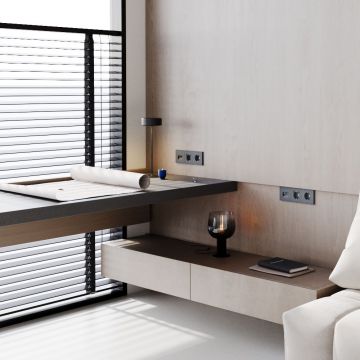 Рамка пластиковая Voltum (Вольтум) S70 на 3 поста, (графит) VLS100307