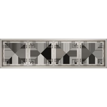 Рамка пластиковая Voltum (Вольтум) S70 на 4 поста, (кашемир) VLS100403