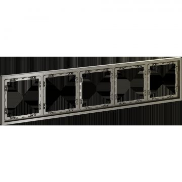 Рамка пластиковая Voltum (Вольтум) S70 на 5 постов, (шелк) VLS100504