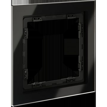 Рамка стеклянная Voltum (Вольтум) S70 на 1 пост, (черный,стекло) VLS110108