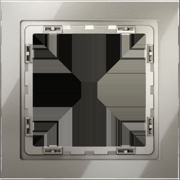 Рамка стеклянная Voltum (Вольтум) S70 на 1 пост, (шелк, стекло) VLS110104