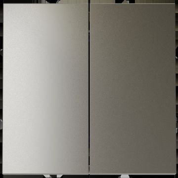 Выключатель встраиваемый Voltum S70 двухклавишный 10А, (шелк) VLS020104