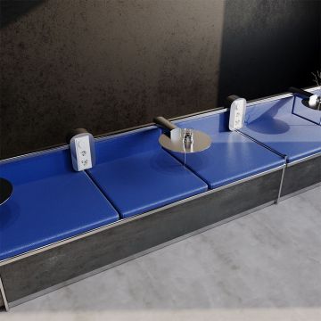 Рамка стеклянная Voltum (Вольтум) S70 на 3 поста, (белый, стекло) VLS110301